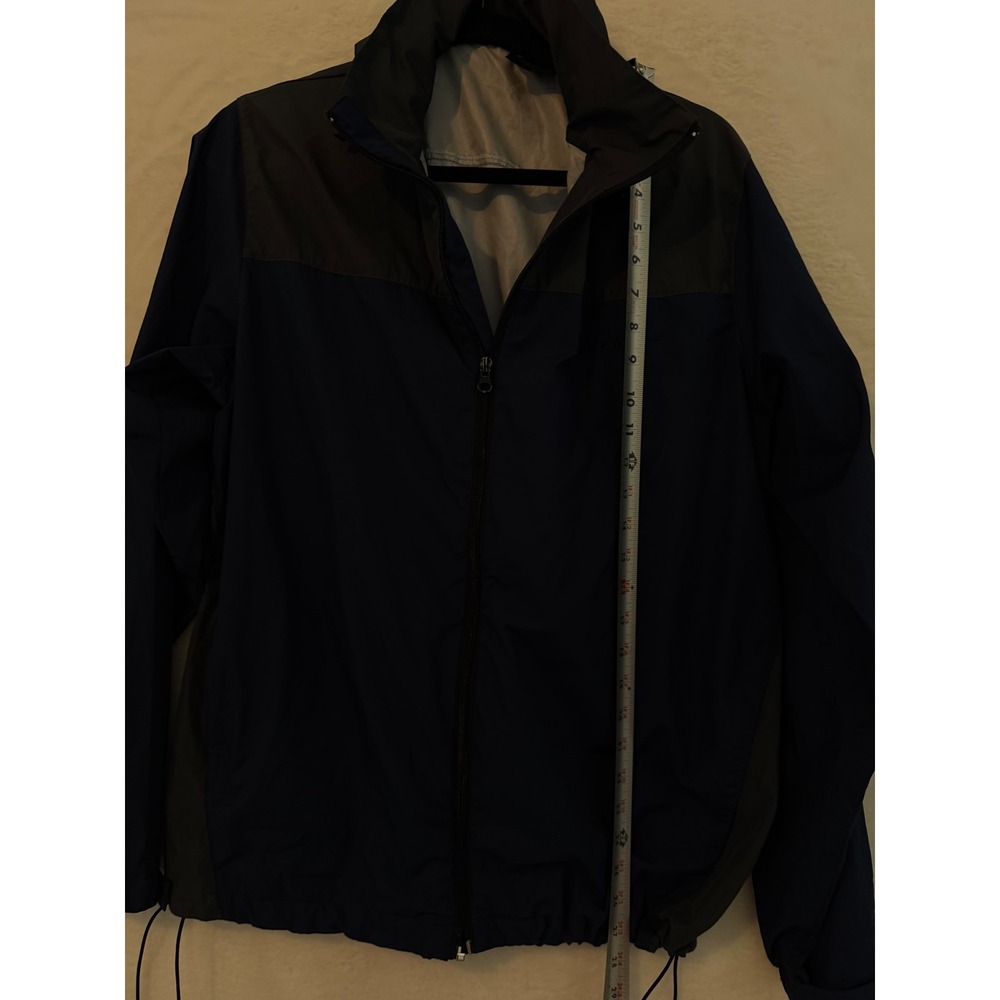 Frogg Toggs Java Hellbender Rain Jacket Navy Gray Waterproof Hooded S/M - Picture 5 of 10